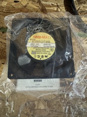 NMB Axial Fan 4715MS-23T-B50 230V AC Square Plastic Black 15/14W