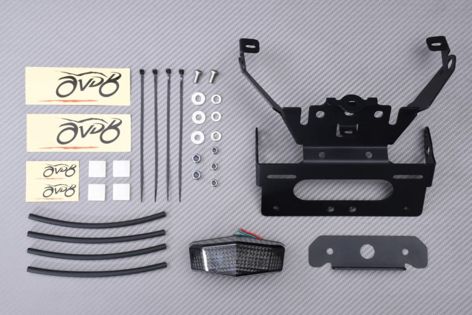 Support de plaque en aluminium et feu fumé pour BMW G310 GS trail
