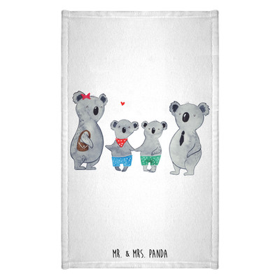 Handtuch Koala Familie zwei - Geschenk Muttertag Klein Familienzeit baumwolle