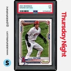 2021 BOWMAN #85 SHOHEI OHTANI PSA 7