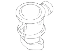 Genuine BMW Secondary Air Injection Pump Check Valve 11-72-7-553-101