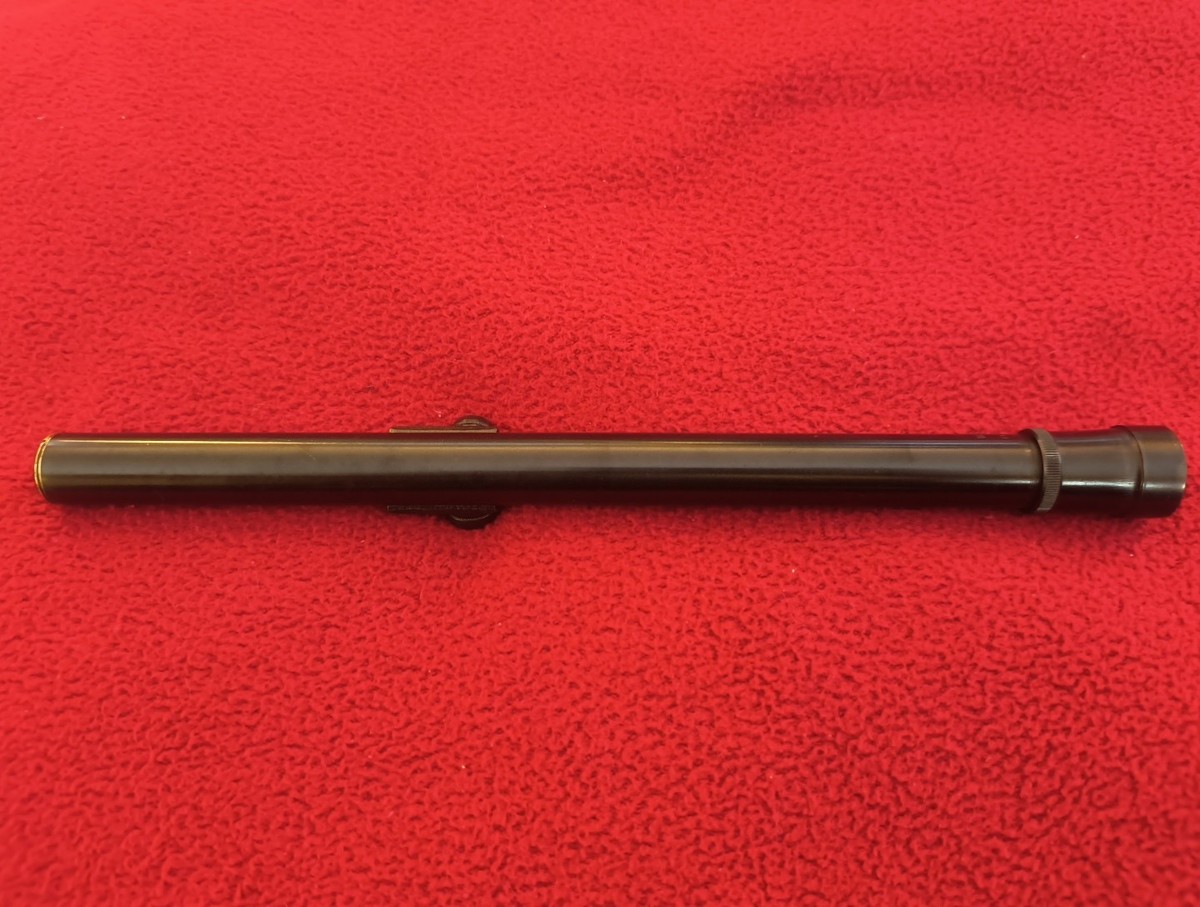 Vintage Weaver model B4 fixed 4x power rifle scope Polished Blue 3