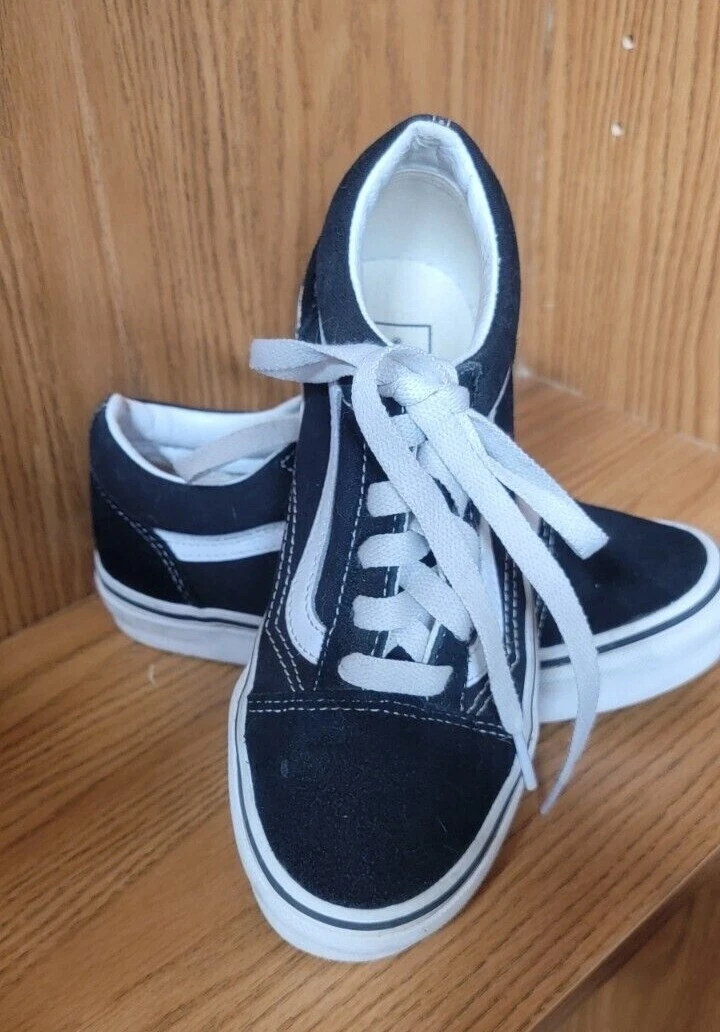 VANS Scarpe VAN OldSk bambini delicatamente indossate nere yth taglia 2 u