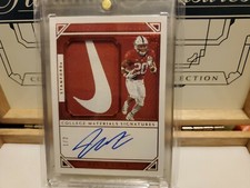 2019 National Treasures College Material Signatures Red Swoosh Bryce Love 1/2