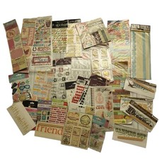 Junk Journal Large Lot Scrapbooking Rub ons Stickers Letter Stickers 30 