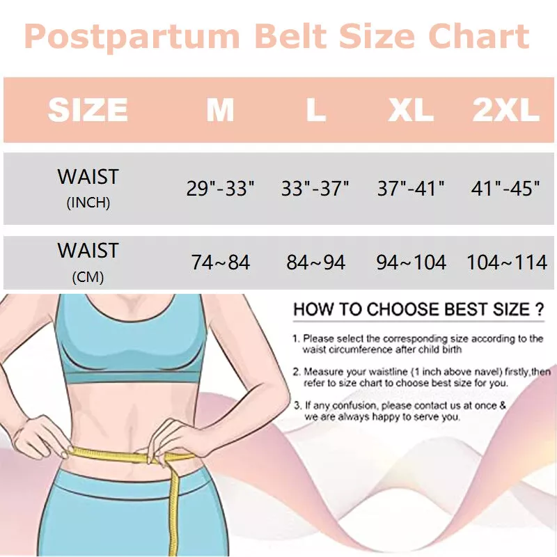 3 in 1 Women Belly Wrap Band Body Shaper Postpartum Belt Support Recovery  Girdle