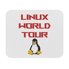 Linux World Tour Mouse Pad Rectangle