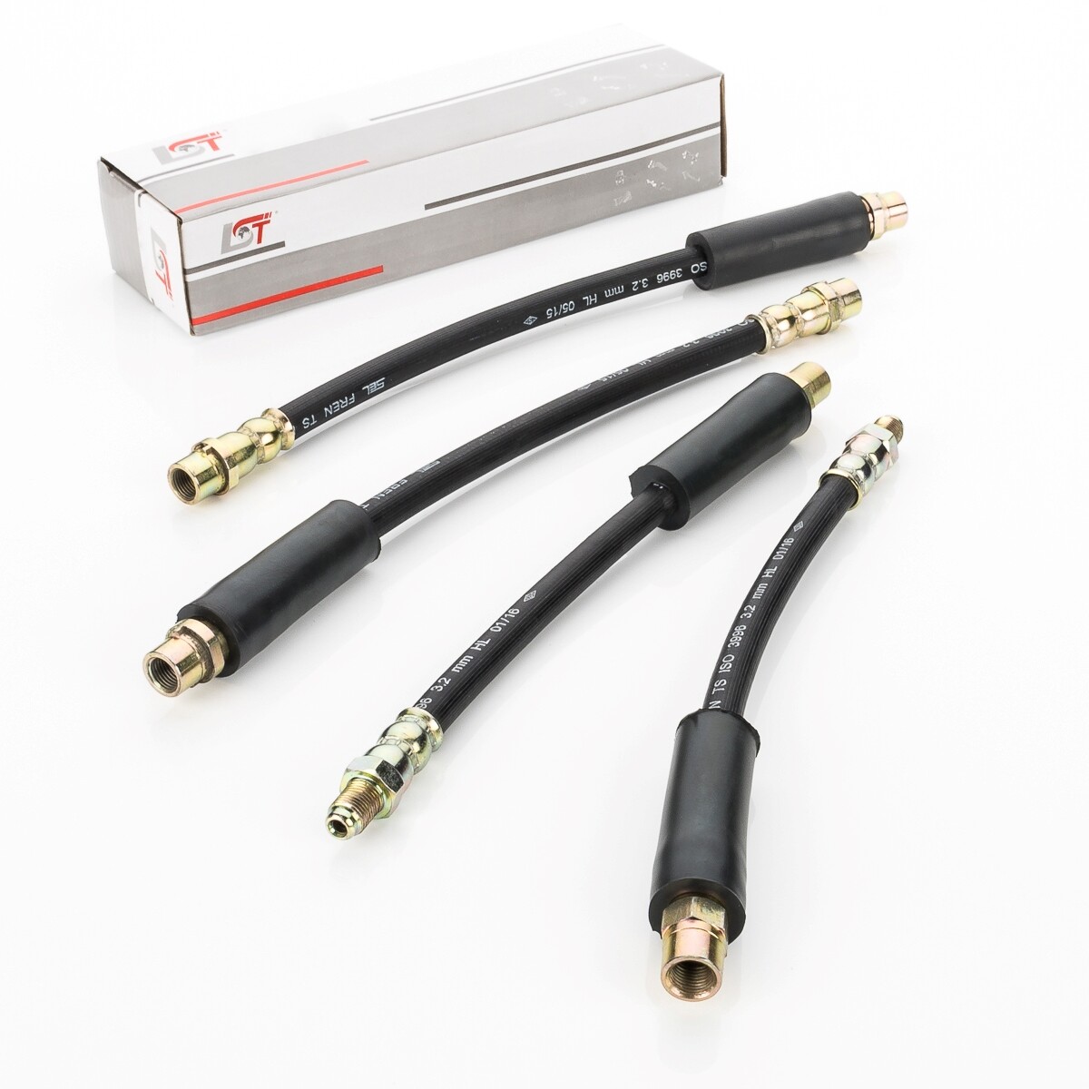 4x Brake Hose Brake Line Front Rear for AUDI 100 C4 V8 4C