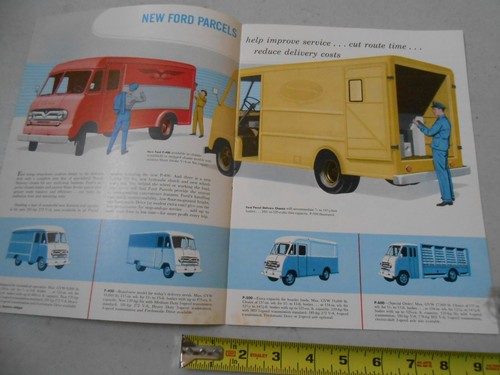 RARE 1957 FORD TRUCK PARCEL DELIVERY P DEALER SALES BROCHURE PAMPHLET CATALOG - Picture 3 of 7