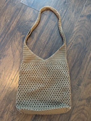 Sac à Main The Sak En Nylon Beige - Bandoulière, Fermeture Zip - Bon état Occasion