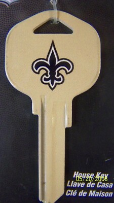 New Orleans Saints  Kwikset KW1/KW10 house key blank OS