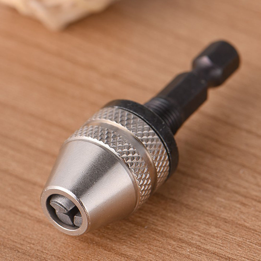 Universal Electric Grinding Chuck Jaw 1/4" Keyless Drill Bit Chuck Hex