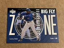 ⭐ SAMMY SOSA ⭐ 2001 Upper Deck BIG FLY ZONE #Z4 ⭐ CUBS baseball insert card