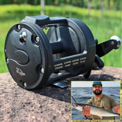 NEW Trolling Fishing Reel Saltwater Right Hand Sea Bait Casting Fishing Reels