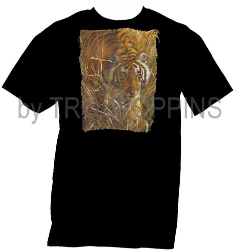 CAMISETA DE ROPA IMPRESA GRÁFICAMENTE TIGRE DE HIERBA BENGAL SALVAJE GATO GRANDE ZOOLÓGICO DE 1 ALTURA - Imagen 3 de 18