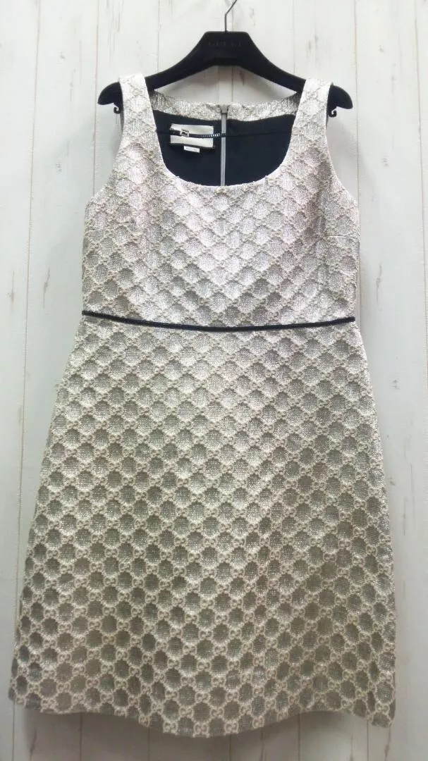 Robe sans manches femme GUCCI taille 42 coton polyester blanc