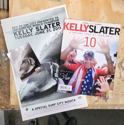 Kelly Slater Collection Rare 2011 Quiksilver Poster Postcard Surfing Magazine 