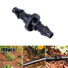 100* Drip Irrigation Barbed Fitting Connector Adaptor Coupling Hose Pipe 1/4