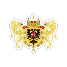 Ornamented Coat of Arms of Maximilian II, Holy Roman Emperor STICKER