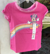 Toddler Girls 2T Disney Pink Minnie Mouse Jumping Beans SS T-Shirt New 07