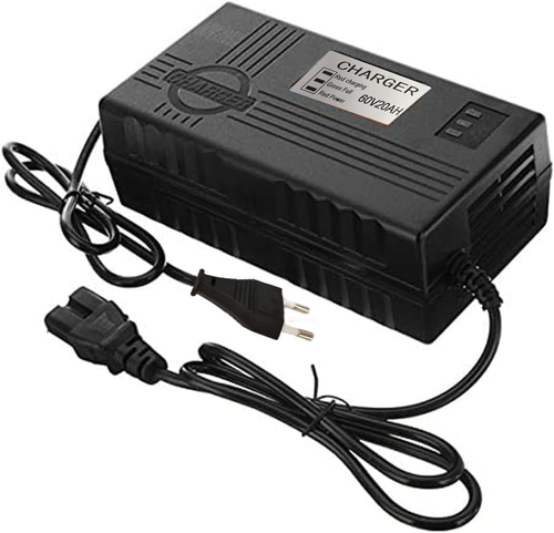 60 V 20 Ah Caricabatteria per Scooter E-Bike Elettriche - Foto 2 di 5