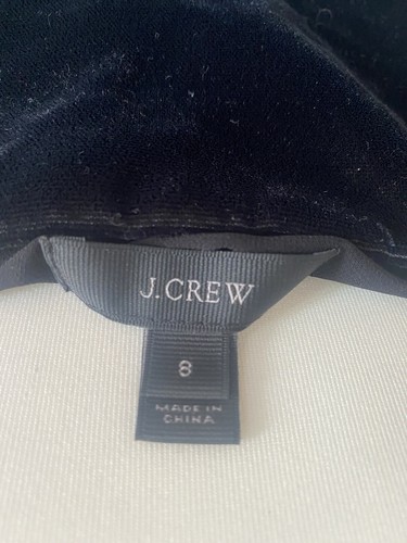 Ladies J CREW Black Velvet Strappy Top Size 12 - Picture 5 of 13