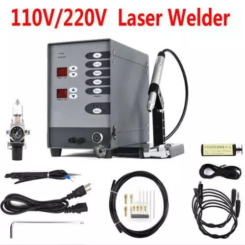Saldatrice a punti laser a punti 150A in acciaio inox set saldatrice a punti per gioielli - Foto 10 di 25