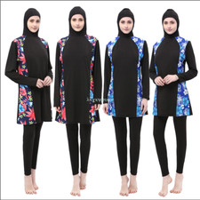 Muslim Swimwear Islamic Full Cover Modest Swimsuit Beachwear Burkini Women