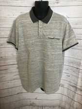 Goodfellow  Co Standard Fit Men  s Polo Shirt Light Grey Cotton Blend Size XL