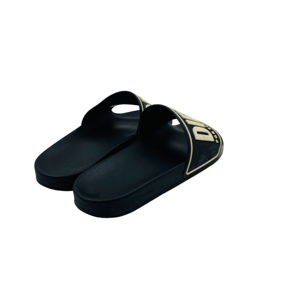 Zapatillas Diesel Negro Goma Logo EUR 41 UK 7,5 US 8,5 Foto 3 de 4