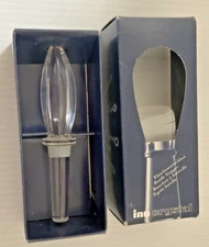Vintage Inn Crystal Bottle Stopper Made In Austria New w/ Box 5.5" Tall