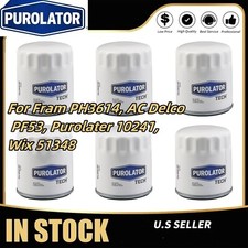 6-oil Filters For Fram Ph3614 Ac Delco Pf53 Purolater 10241 Wix 51348