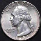 1951 S Washington Quarter CH BU    #C