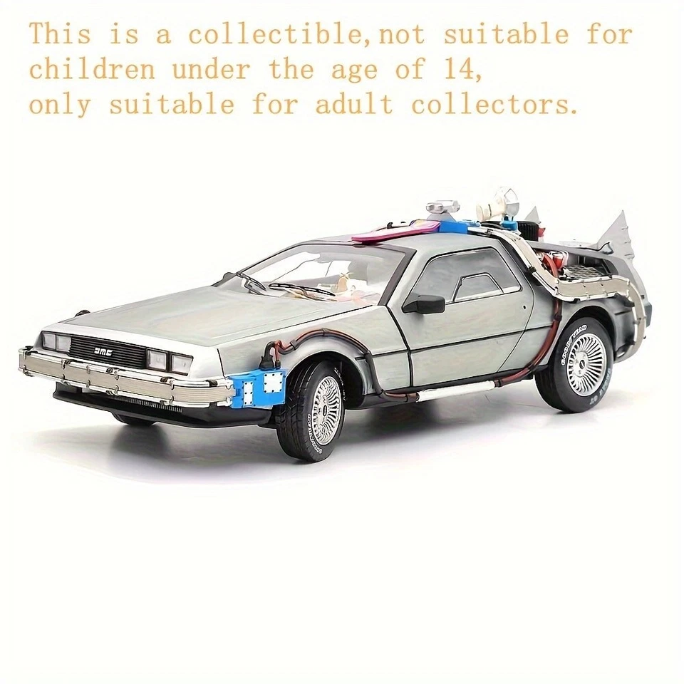 HW 1:18 Elite Back To The Future Time Machine Ultimate Edition BCJ97 Miniature.. - Image 2 of 4