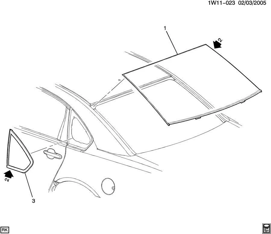 Chevrolet Impala 2006-2014/vidrio ventana trasera limitada nuevo 19207510 23187183 Foto 3 de 3