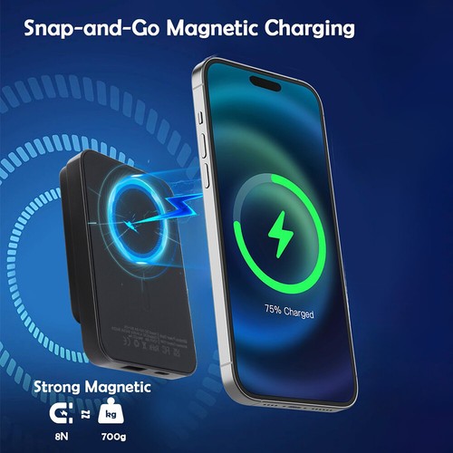 Selectec Mag/netische Wireless Power Bank 10000mAh 22.5W PD für iPhone 15/14/13 - Zdjęcie 12 z 22