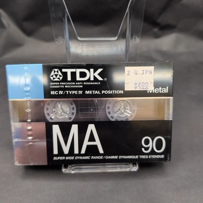 NOS TDK MA-90 BLANK CASSETTE TAPE IEC IV/ TYPE IV Metal Position Audio Recording