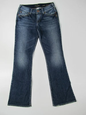 Silver Jeans Suki Surplus Trousers Hose Denim Jeans Pantalone Blau Neu 28 - Bild 1 von 3