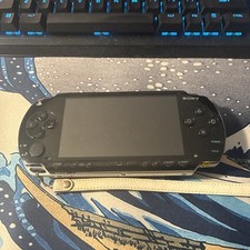 Sony PSP 1000 Black Handheld Console No Charger, 1 Game