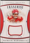 2019 Panini National Treasures - Patrick Mahomes II #FT-1