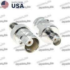 SMA Female to BNC Female - RF Coax Coaxial Adapter Converter Connector Jack New