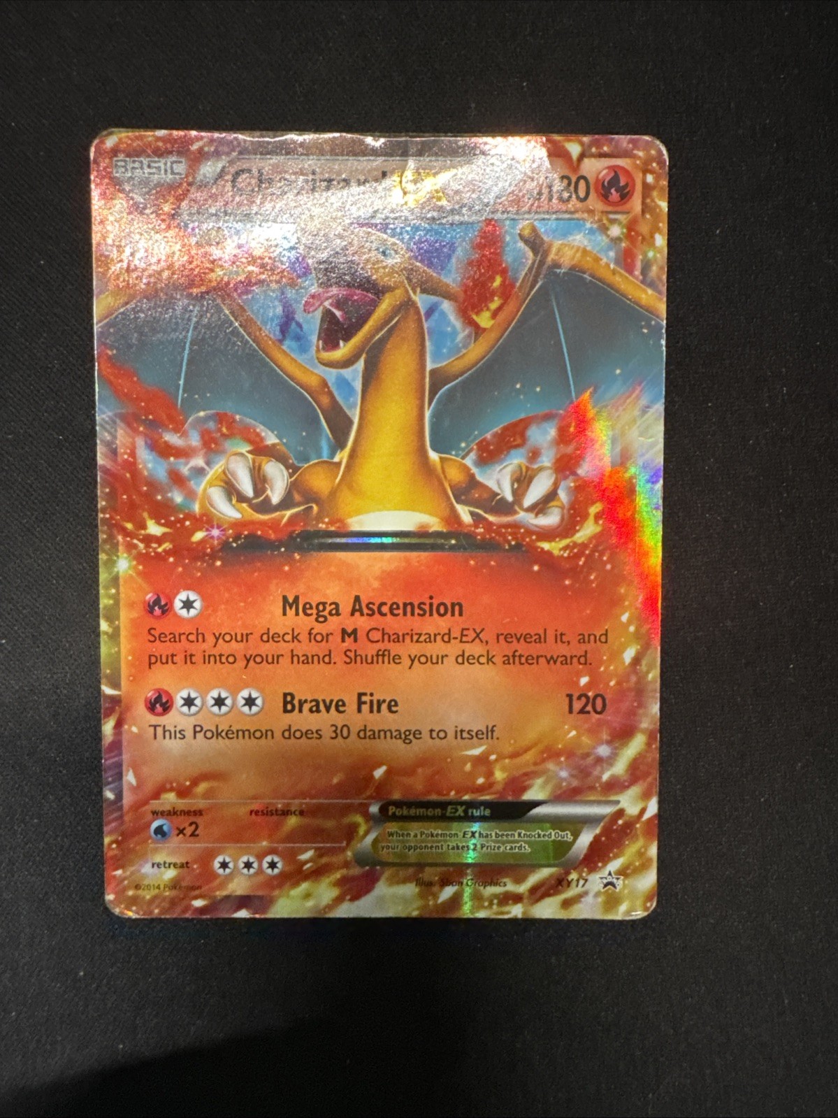 Pokémon TCG Charizard-EX XY Black Star Promos XY17 Holo Promo