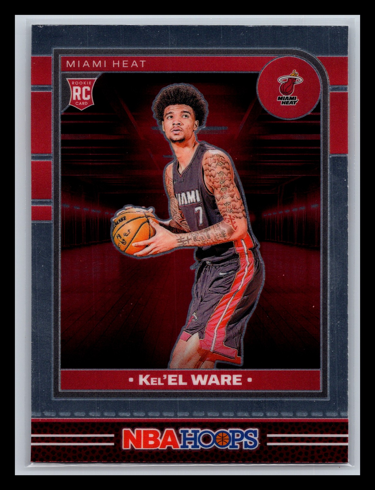 Kel'el Ware Rookie Miami Heat 2024-25 Hoops #245 Premium