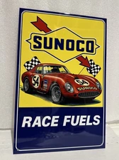 Sunoco Gas Pump Race Fuels Oil  Sign Top Quality Sign
