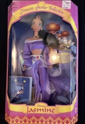Mattel Princess Stories Collection Jasmine 12in Fashion Doll w/ Storybook 18191