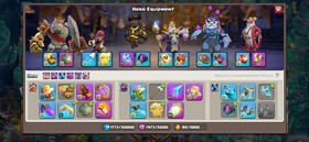 TH18 99% MAX | 105/105/95/80/55/25 ALL HEROES MAX | MANY SKINŚ | ALMOST MAX WALL