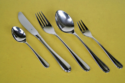 WMF NÜRNBERG - 1  (von 6) TAFELBESTECK-SETS - 5-teilig - CROMARGAN - sehr gut