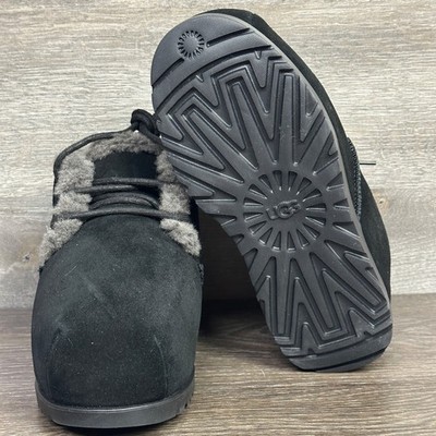 UGG Women's Pumped Lace Up Suede Ankle Boots Size 8 Black 1158261