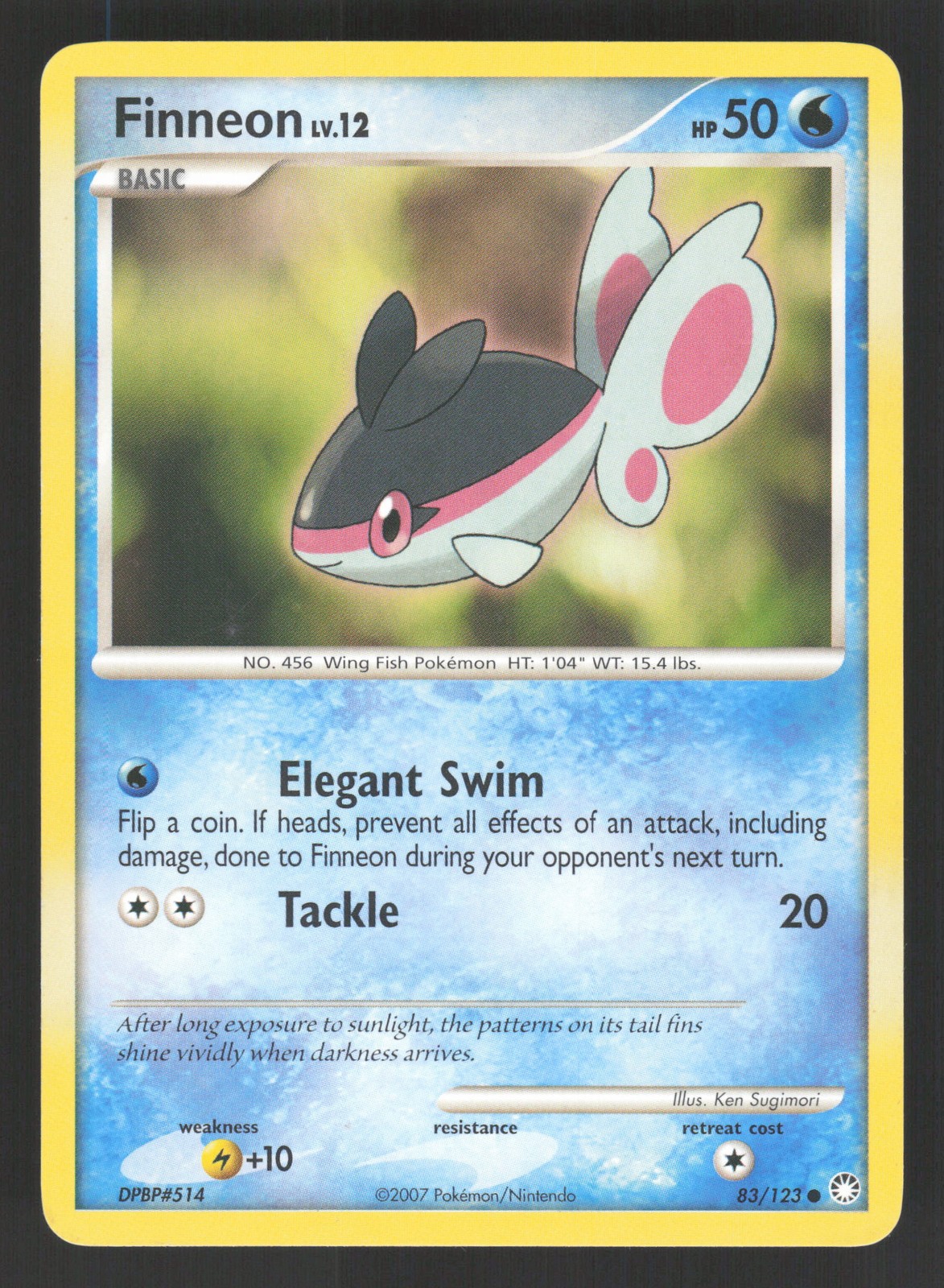 Finneon 83/123 Pokemon TCG Mysterious Treasures LP