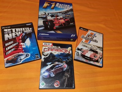 4 Big Box PC Spiele Car-Shooter Autorennen Simulator mit Keys Need for Speed GT